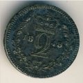 Великобритания 2 пенса 1848 год