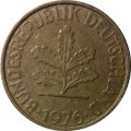 ФРГ 10 пфеннигов 1976 год - F