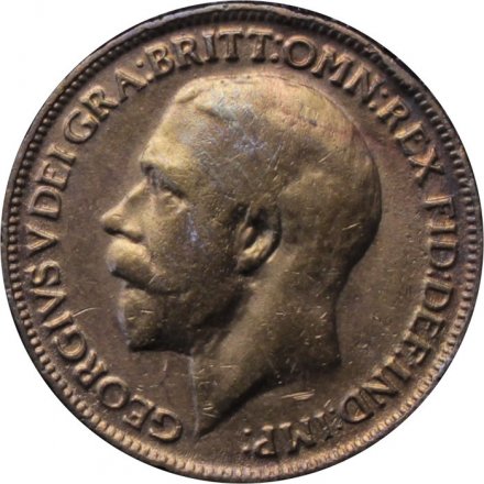 Великобритания 1 фартинг 1914 год