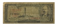 Куба 1 песо 1957 год - F-VF