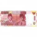 Индонезия 100000 рупий 2014 год - Сукарно и Мохаммад Хатта UNC