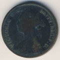 Великобритания 1/2 пенни 1881 год