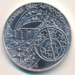 Сан-Марино 5 евро 2009 год