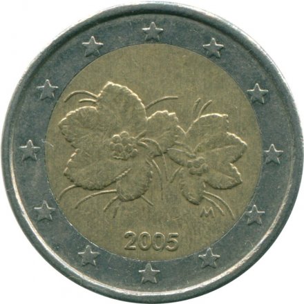 Финляндия 2 евро 2005 год - Морошка
