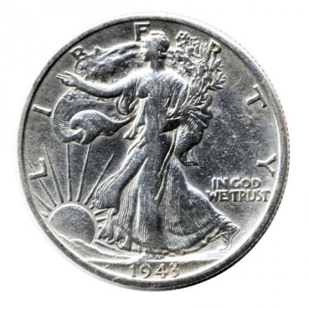 США 1/2 доллара 1943 год - &quot;D&quot; (Денвер)