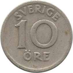 Швеция 10 эре 1923 год