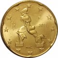 Италия 20 евроцентов 2011 год UNC