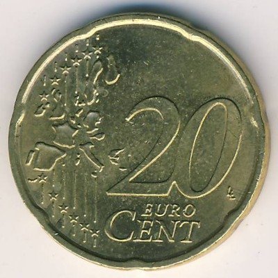 Германия 20 евроцентов 2006 год - F