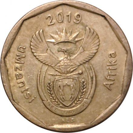 ЮАР 20 центов 2019 год