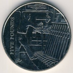 Гернси 5 фунтов 2004 год