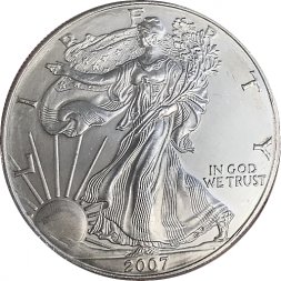 США 1 доллар 2007 год - Шагающая свобода (без отметки МД) 