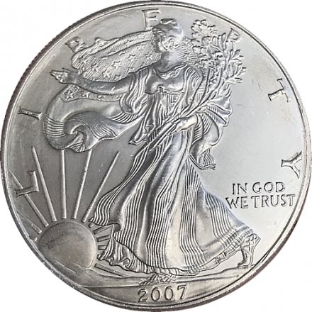 США 1 доллар 2007 год - Шагающая свобода (без отметки МД) 