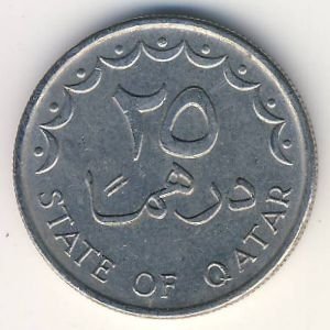 Катар 25 дирхамов 1998 год