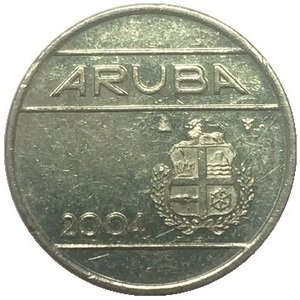 Аруба 25 центов 2004 год