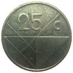 Аруба 25 центов 2004 год