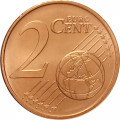 Португалия 2 евроцента 2012 год - Королевская печать UNC