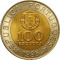 Португалия 100 эскудо 1995 год - 50 лет ФАО UNC