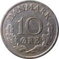 Дания 10 эре 1963 год
