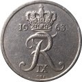 Дания 10 эре 1963 год