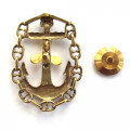 Знак ВМФ &quot;Старший механик&quot; РФ (тип 2)