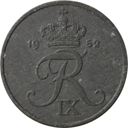 Дания 1 эре 1952 год