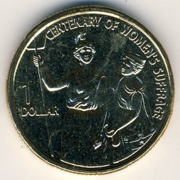 Австралия 1 доллар 2003 год - 100-летие женского избирательного права