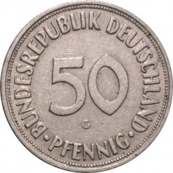 ФРГ 50 пфеннигов 1968 год (G)