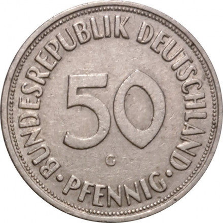 ФРГ 50 пфеннигов 1968 год (G)