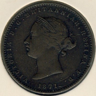 Джерси 1/26 шиллинга 1871 год