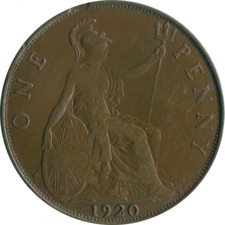 Великобритания 1 пенни 1920 год