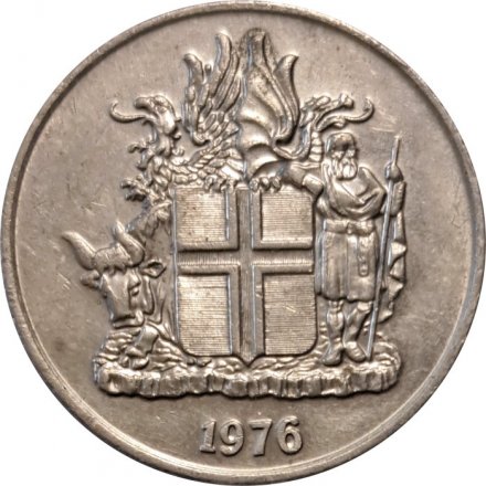 Исландия 10 крон 1976 год