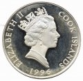Острова Кука 2 доллара 1996 год - Национальный парк Олимпик (цветная)