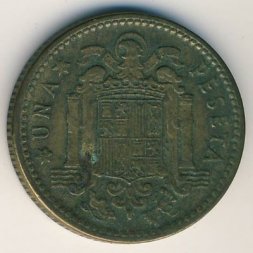 Испания 1 песета 1953 год