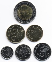 Набор из 6 монет Намибия 2010 - 2015 год