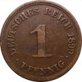 Германия 1 пфенниг 1899 год (G)