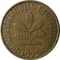 ФРГ 5 пфеннигов 1972 год - F