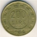 Италия 200 лир 1984 год