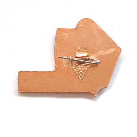 Значок Владимир. Стилизованная птица. Серия &quot;Видовые&quot;, булавка