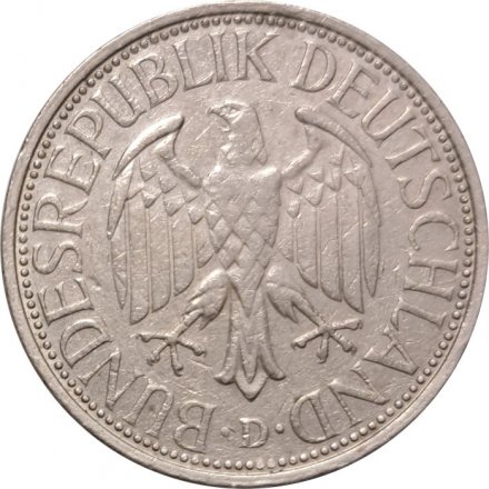 ФРГ 1 марка 1974 год (D)
