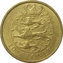Дания 10 крон 2004 год - Королева Маргрете II