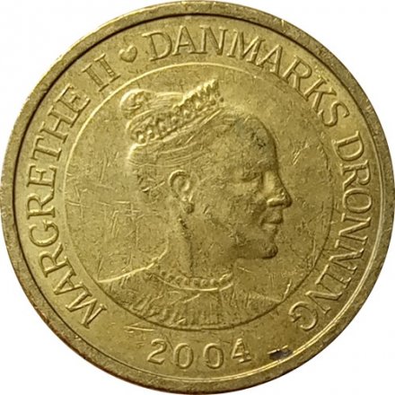 Дания 10 крон 2004 год - Королева Маргрете II
