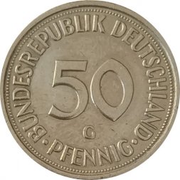 ФРГ 50 пфеннигов 1976 год (G)