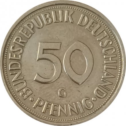 ФРГ 50 пфеннигов 1976 год (G)