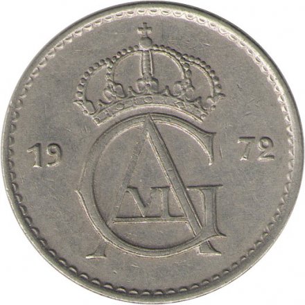 Швеция 50 эре 1972 год