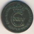 Швеция 1/12 скиллинга 1825 год