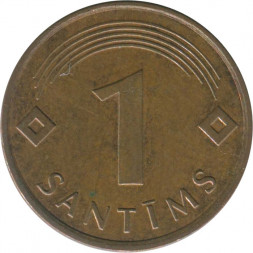 Латвия 1 сантим 1997 год