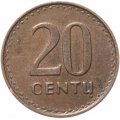 Литва 20 центов 1991 год