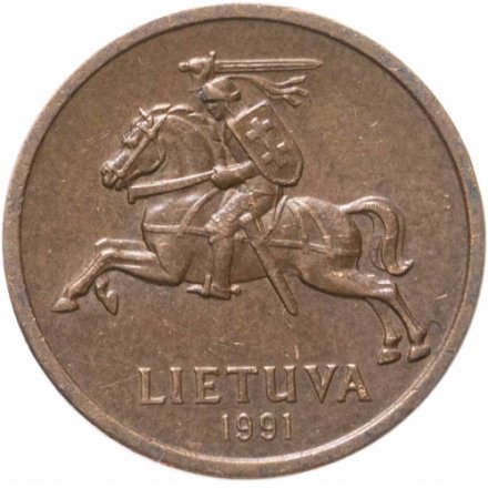 Литва 20 центов 1991 год