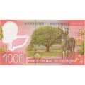 Коста-Рика 1000 колонов 2013 год - UNC
