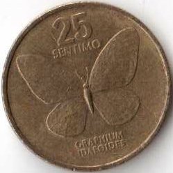 Филиппины 25 сентимо 1992 год